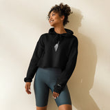 Yumma Crop Hoodie - Black