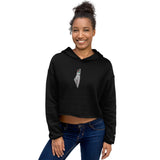 Yumma Crop Hoodie - Black