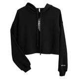 Yumma Crop Hoodie - Black