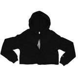 Yumma Crop Hoodie - Black