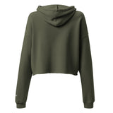 Yumma Crop Hoodie - Military Green