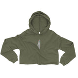 Yumma Crop Hoodie - Military Green