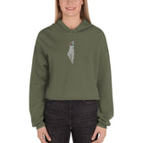 Yumma Crop Hoodie - Military Green