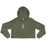 Yumma Crop Hoodie - Military Green