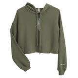 Yumma Crop Hoodie - Military Green