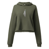 Yumma Crop Hoodie - Military Green