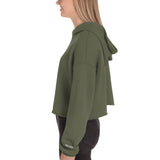 Yumma Crop Hoodie - Military Green