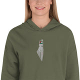 Yumma Crop Hoodie - Military Green