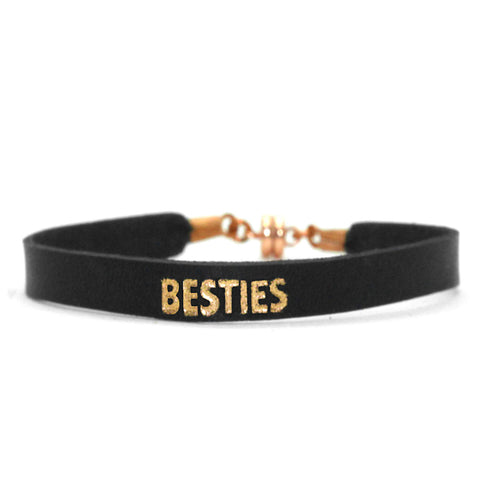 Single Black "Besties" Bracelet