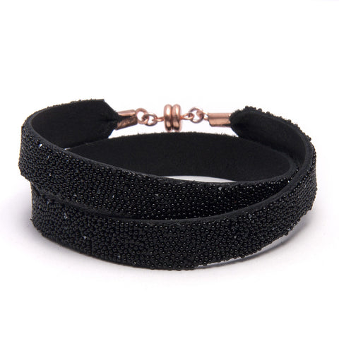 Black Double Bangle