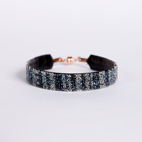 Bangle Cotton Stripe Black Moonlight