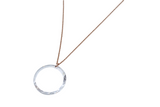 Crystal Clear Disc Pendant