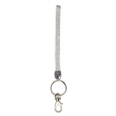 Keychain White Crystal