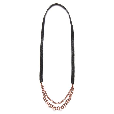 Black Double Chain Necklace