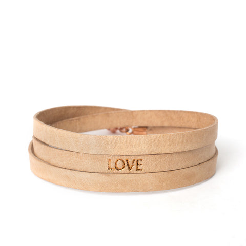 Triple Nude "LOVE" Bracelet