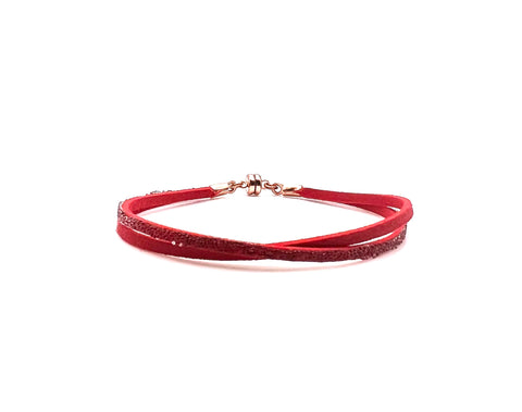 Single Thin Split Red Antique Pink