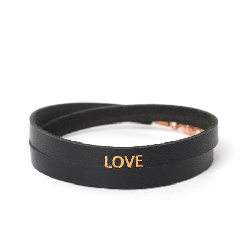 Double Black "LOVE" Bracelet