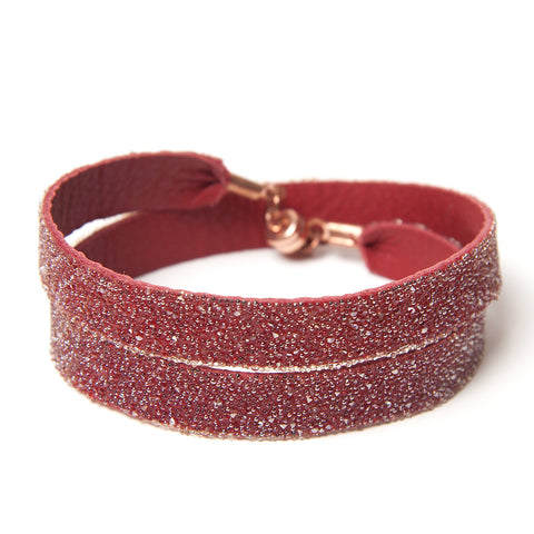 Double Bangle Red Gold