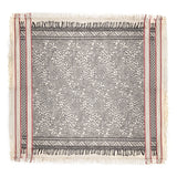Black Metallic Pattern Scarf