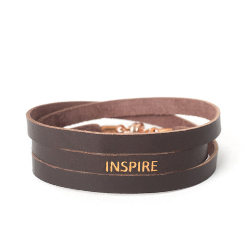 Triple Chocolate "INSPIRE" Bracelet
